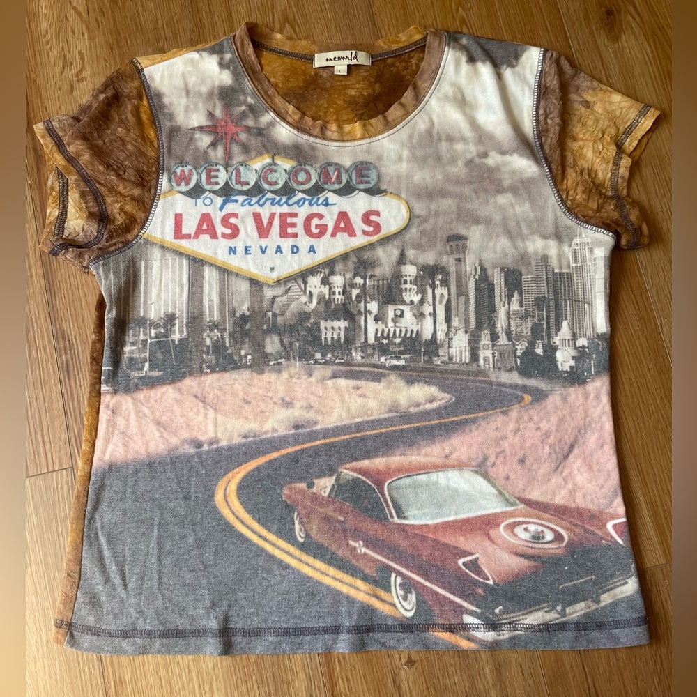 Vintage One World Las Vegas tee, L